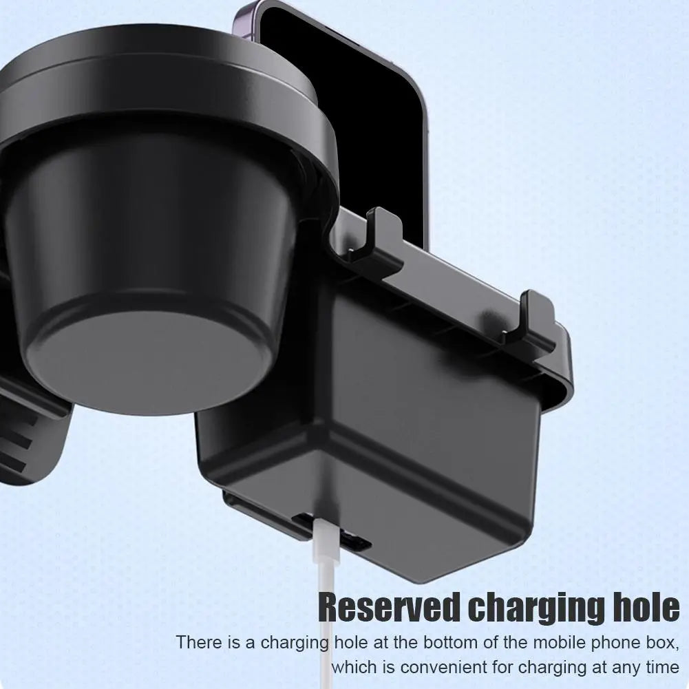 Car Cup Stand Phone Holder Mount Tray Side Door Window Storage Barrel Pocket Hanging Storage Rack with Auto Interior Accessories