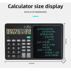 Solar Foldable Scientific Calculator with Writing and Drawing Tablet, LCD Large Screen Calculator