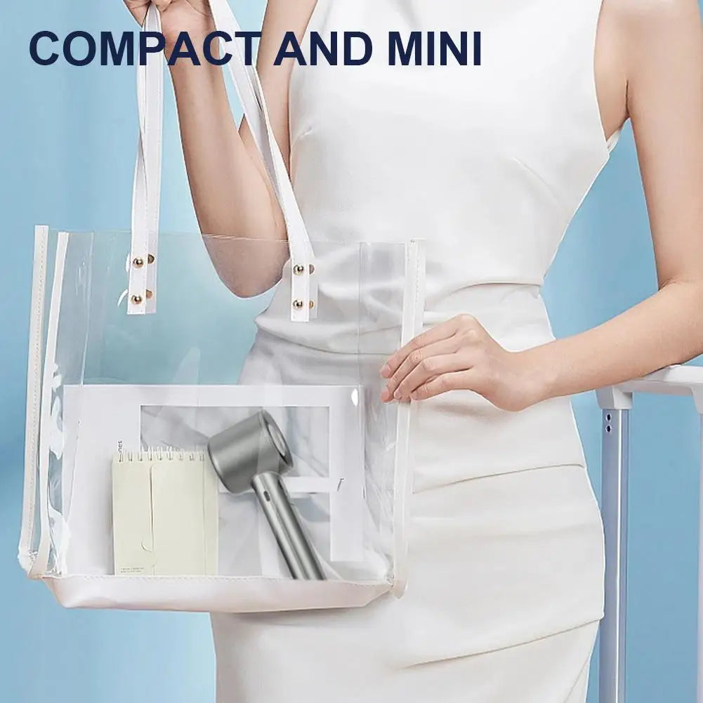Portable Handheld Fan with 120 Wind Speeds USB Rechargeable Bladeless High-Speed Electric Cooling Fan for Personal Use