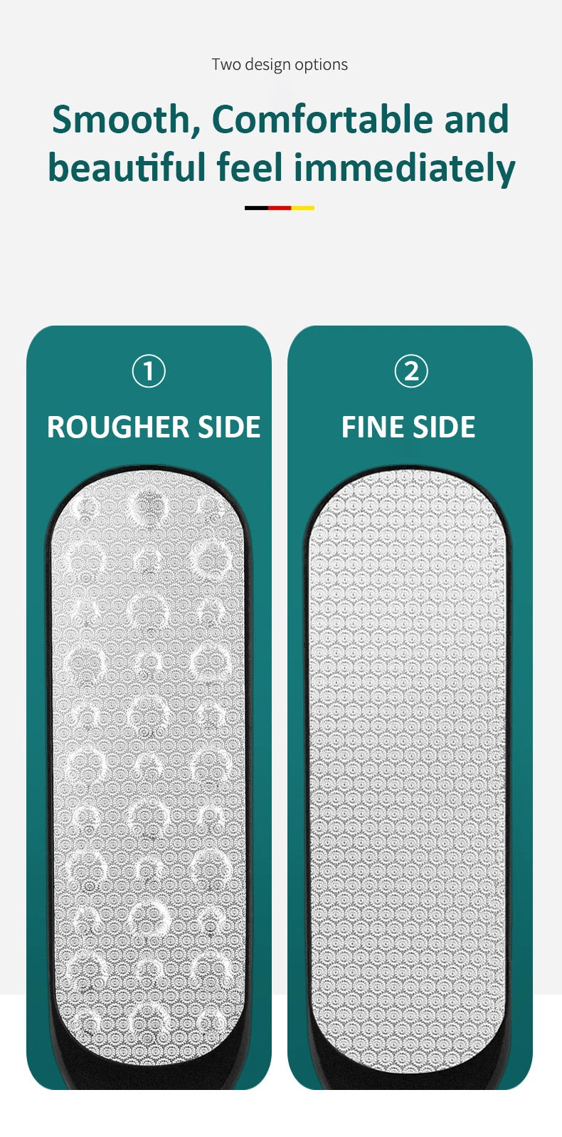 High-Quality Stainless Steel Foot File Double Sided Callus Remover For Dead Skin Professional Pedicure Tools Callous Scraper