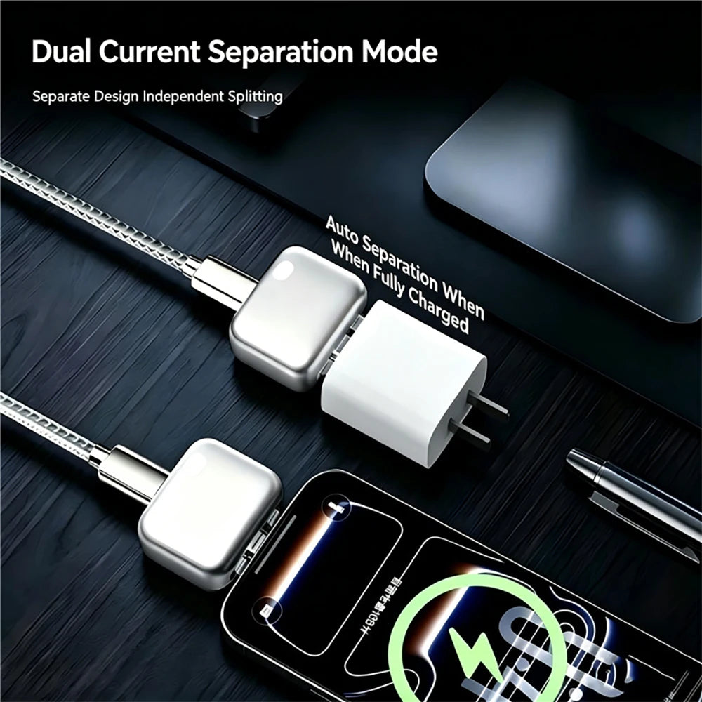 140W Physical-Disconnect Intelligence Charger Separator Protect Battery Overcharge Protection Auto Power-off  for Type-C Devices