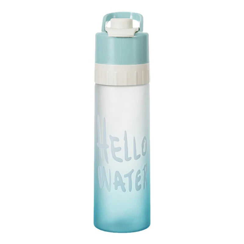 Hot Sale 650ml Spray Water Bottle Outdoor Sports Fitness Water Cup Large Capacity Portable Water Bottle Jet Water Spray Cup