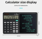 Solar Foldable Scientific Calculator with Writing and Drawing Tablet, LCD Large Screen Calculator