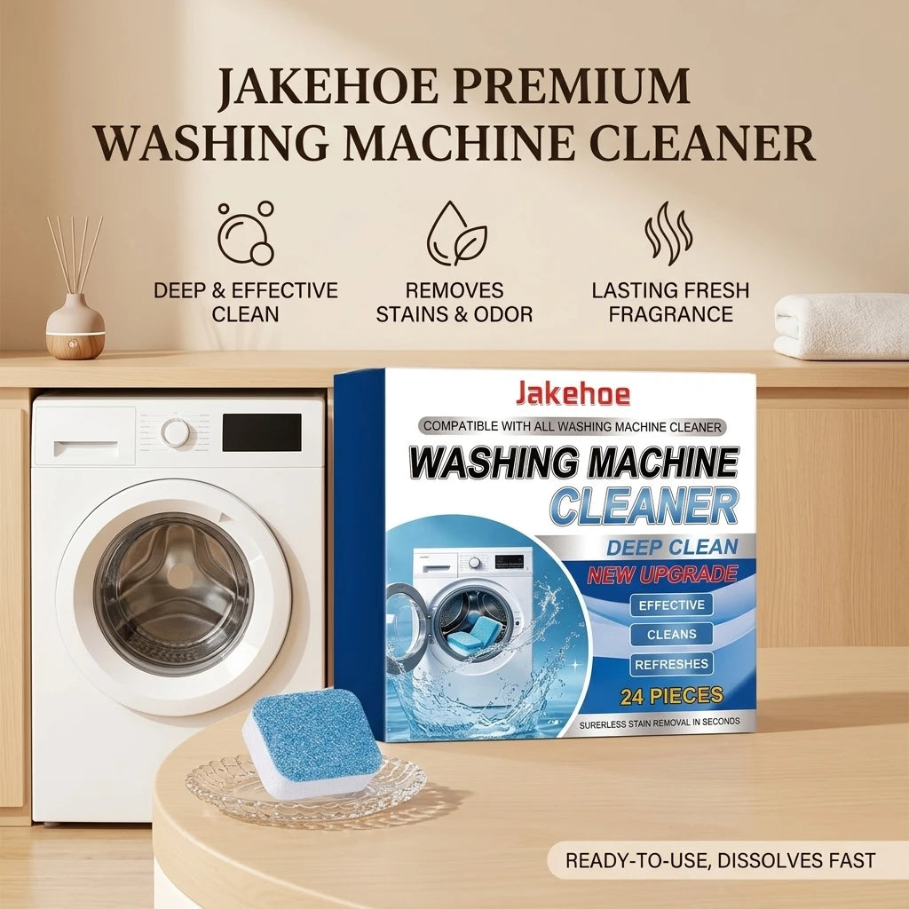 Washing Machine Cleaner Remove Limescale & Mold Stains Eliminate Odors Long-Lasting Fresh Scent Washing Machine Cleaning Tablets