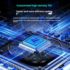 Magnetic Back Clip Dual-use Mobile Phone Radiator Digital Display Temperature Control AI Intelligent Gear Semiconductor Cooling