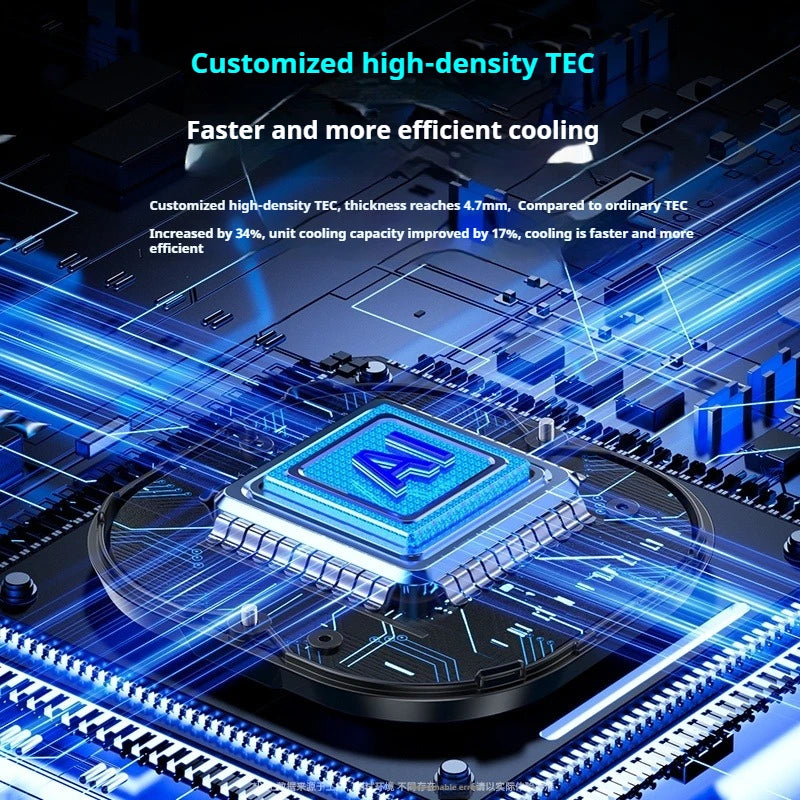 Magnetic Back Clip Dual-use Mobile Phone Radiator Digital Display Temperature Control AI Intelligent Gear Semiconductor Cooling