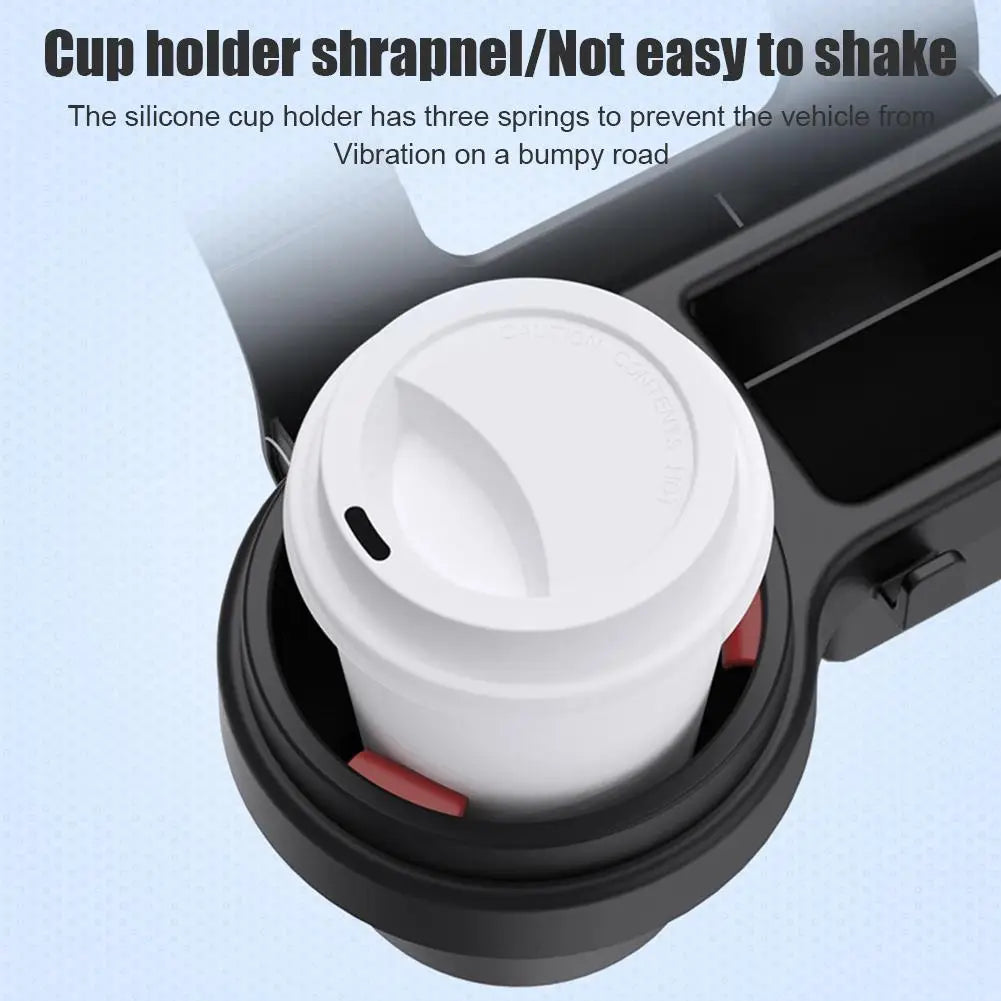 Car Cup Stand Phone Holder Mount Tray Side Door Window Storage Barrel Pocket Hanging Storage Rack with Auto Interior Accessories