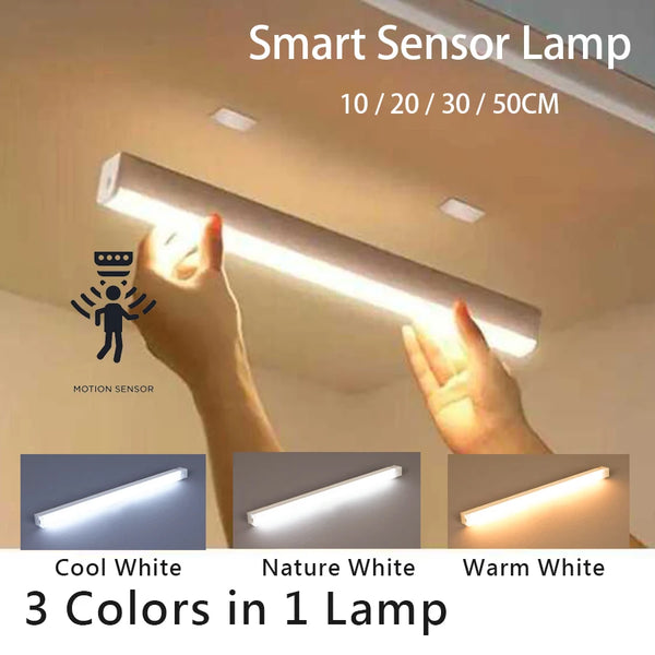 Wireless Rechargeable Motion Sensor Magnetic LED Cabinet Light