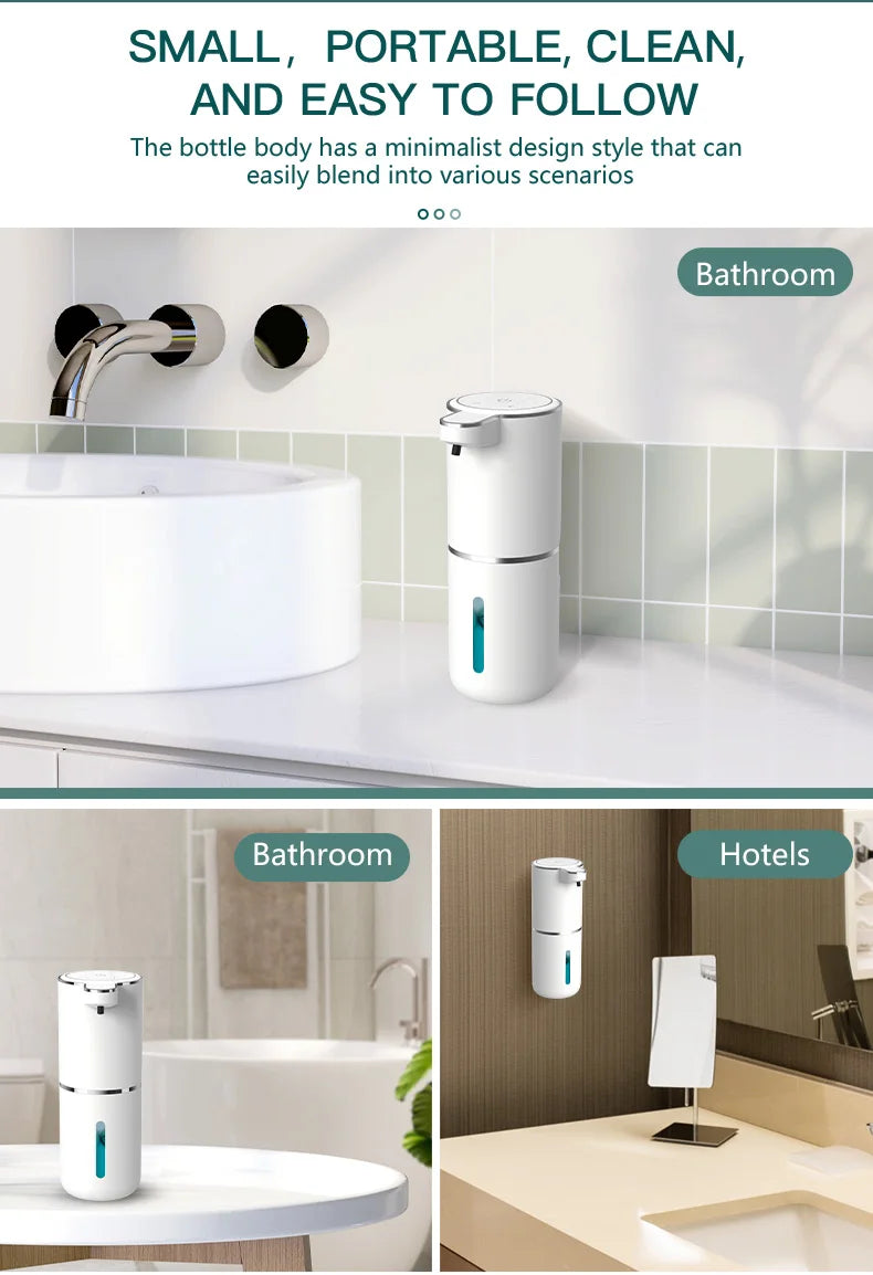 380ML Touchless IPX5 Waterproof 4-Gears Adjustable Foam/Gels Automatic Sense Soap Dispenser Electric Hand Dish Washing Machine