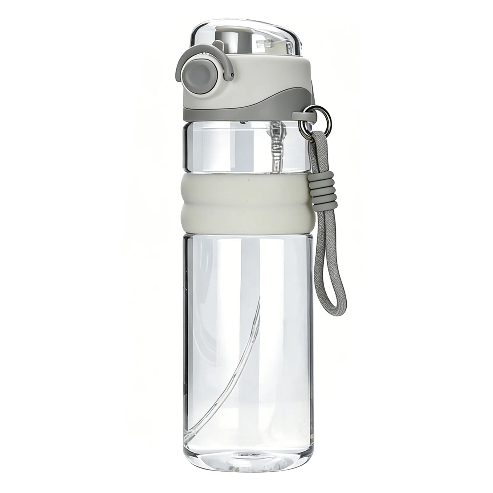 Water Bottle 750ML Spray Sports Water Bottle with Straw Direct Drinking Dual-Use Plastic Water Bottles for Outdoor Sporting
