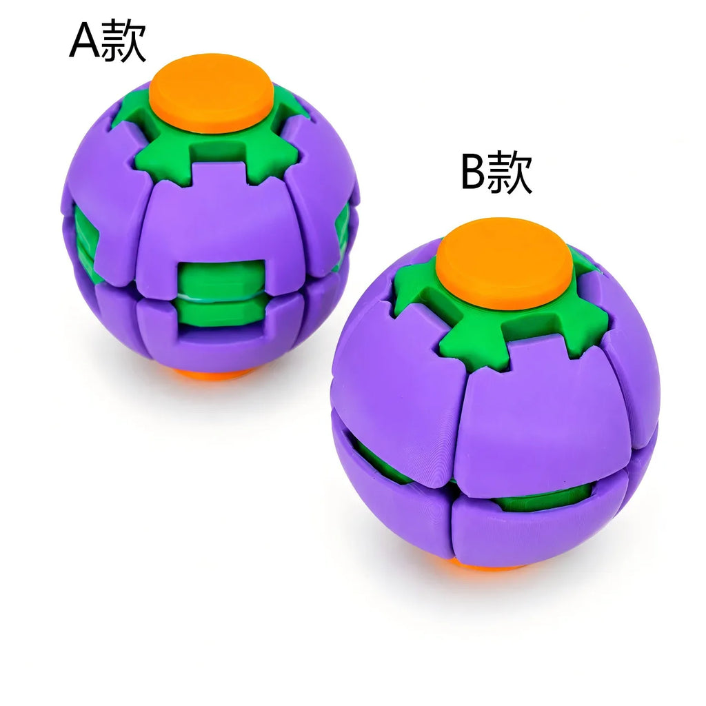 Transforming Fidget Spinner Ball Press To Spin 3D Printed Stress Relief Toys Portable Deformation Decompression Toys Party Favor