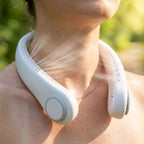 Portable Bladeless Neck Fan Rechargeable 3 Speeds Adjustable Cooling Fan Hands-Free Bladeless Neck Fan For Outdoor Sports Travel