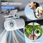 Tragbarer Auto-Clip-Lüfter 360° Drehbarer Tragbarer Mini-Ventilator Mit 100-Gang-Wind Und Clip Für Büro, Camping, Reisen Sport