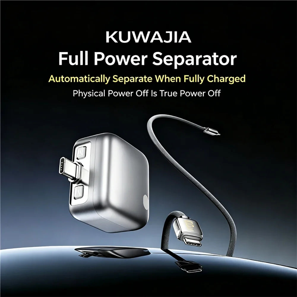 140W Physical-Disconnect Intelligence Charger Separator Protect Battery Overcharge Protection Auto Power-off  for Type-C Devices