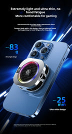 Magnetic Back Clip Dual-use Mobile Phone Radiator Digital Display Temperature Control AI Intelligent Gear Semiconductor Cooling
