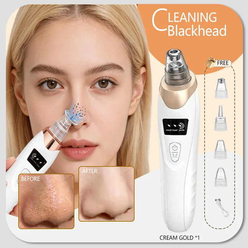 Professional Pore Vacuum Blackhead Remover Deep Cleaning Facial Acne Oil Control Skin Care Device