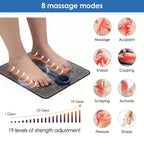 EMS Foot Massager Pad Relief Pain Relax Feet Acupoints Massage Electric Muscle Stimulation Improve Blood Circulation Relax Feet