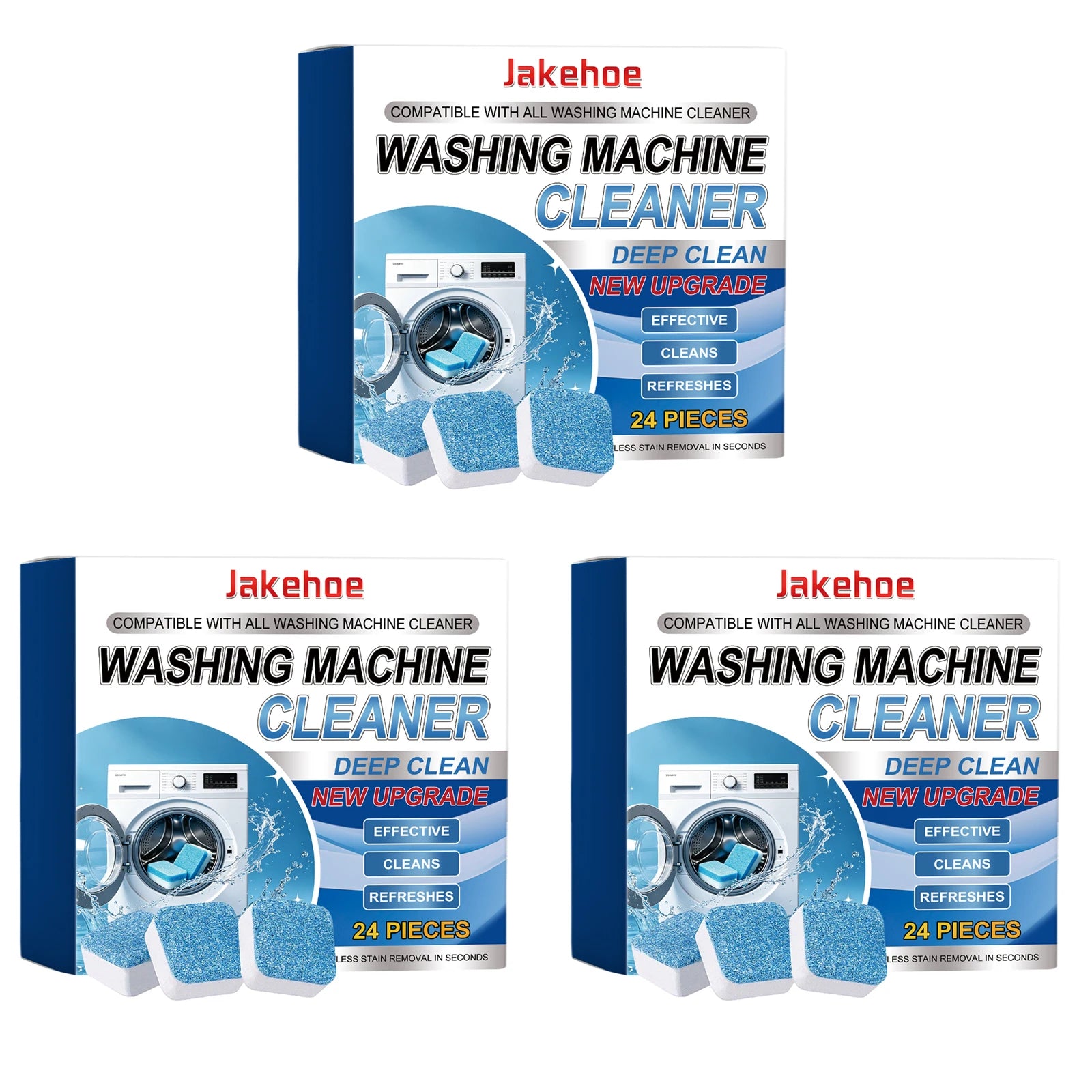 Washing Machine Cleaner Remove Limescale & Mold Stains Eliminate Odors Long-Lasting Fresh Scent Washing Machine Cleaning Tablets