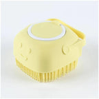 Soft Silicone Pet Bath Massage Glove Brush, Safe Washing Grooming Tool for Small Large Dogs Cats Bathroom Cleaning Accessory