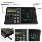 Solar Foldable Scientific Calculator with Writing and Drawing Tablet, LCD Large Screen Calculator