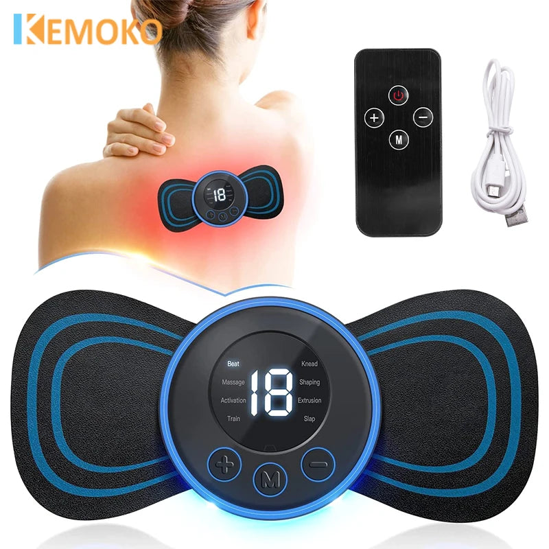 Electric TENS Pulse Neck Massager EMS Cervical Massage for Neck Back Body Eletric Muscle Stimulator Electrostimulator 19 Gears