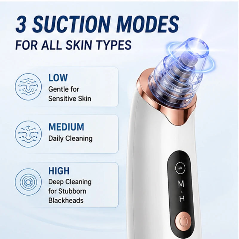 Professional Pore Vacuum Blackhead Remover Deep Cleaning Facial Acne Oil Control Skin Care Device
