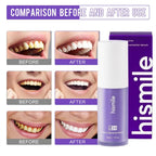 Hismile V34 Colour Corrector Serum 30ml Original Professional Purple Toothpaste Remove Tooth Stains Enhance Tooth Whiten Effect