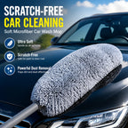 Professional Car Duster Microfiber Cleaning Brush Telescopic Long Handle Car Wash Mop Scratch Free Auto Detailing Dust Remover