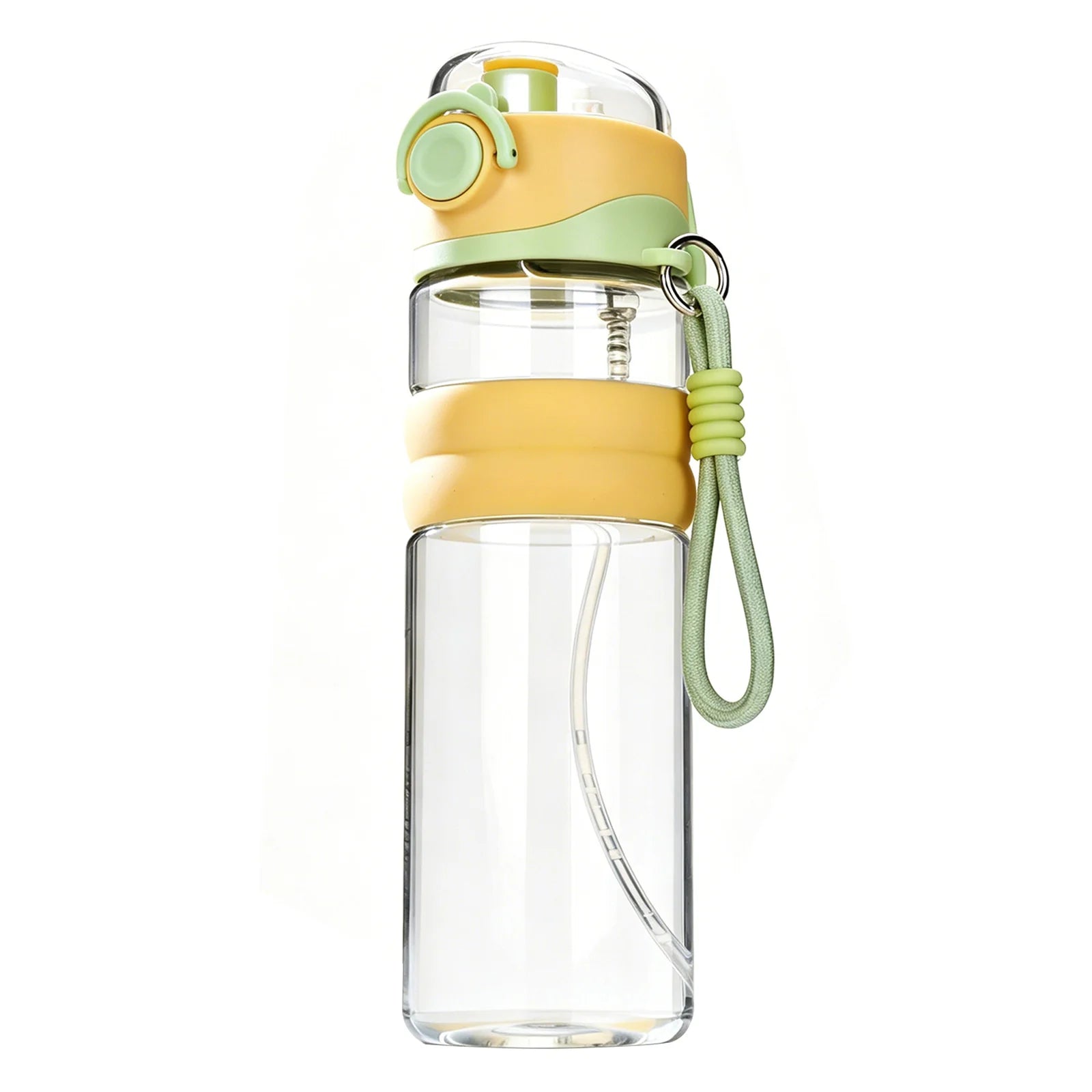 Water Bottle 750ML Spray Sports Water Bottle with Straw Direct Drinking Dual-Use Plastic Water Bottles for Outdoor Sporting