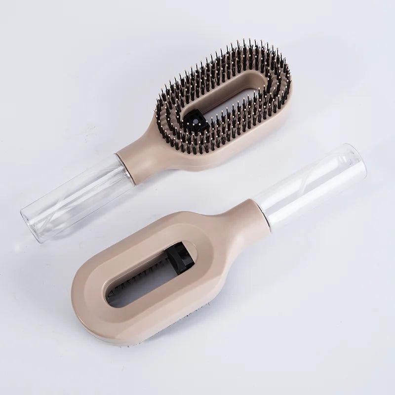 2in1 Sprayer Comb Detangling Scalp Massage Hairbrush with Spray Bottle Essential Oil Water Mist Spray Brush Anti-static Summer