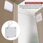 New Design Door Closer Automatic Closing Sliding  Latch No Punching Automatic Door Lock for Sliding Mesh Closer Closed