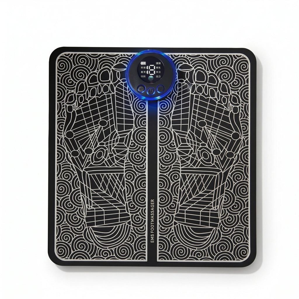 EMS Foot Massager Pad Relief Pain Relax Feet Acupoints Massage Electric Muscle Stimulation Improve Blood Circulation Relax Feet