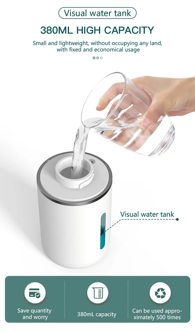380ML Touchless IPX5 Waterproof 4-Gears Adjustable Foam/Gels Automatic Sense Soap Dispenser Electric Hand Dish Washing Machine