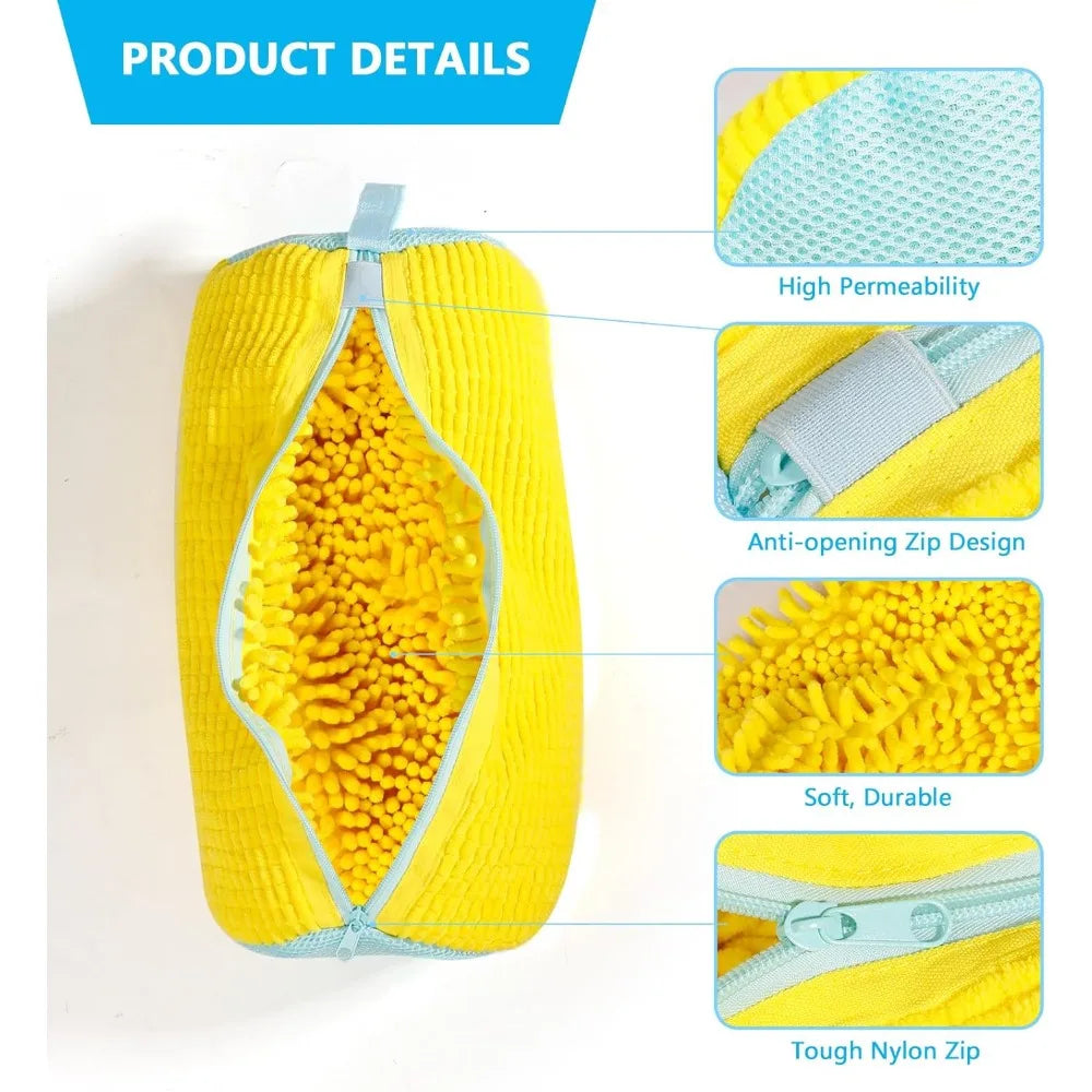 1Pcs Shoe Washing Machine Bag Sneaker Cleaning Laundry Shoe Bag For Washer Dryer Reusable Shoe Washing Bag Shoe Washing Machine