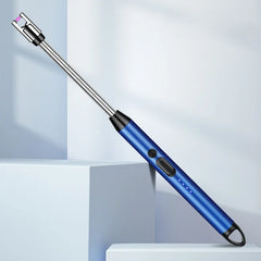 Type-C Rechargeable Kitchen Artifact Portable Smart Pulse Igniter Household Gas Stove Long Handle Electronic Lighter Wholesale