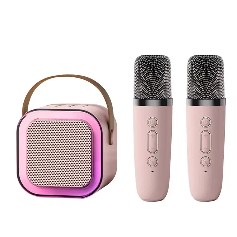 NEW Hot K12 Bluetooth Speaker Portable Home Cute Karaoke Mini Wireless Audio with Microphone K Song Family Singing Machine
