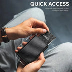 Rfid Credit Card Holder Money Bag Luxury Carbon Fiber Id Bank Cardholder Coin Purse Minimalist Wallet for Men Carteira Masculina