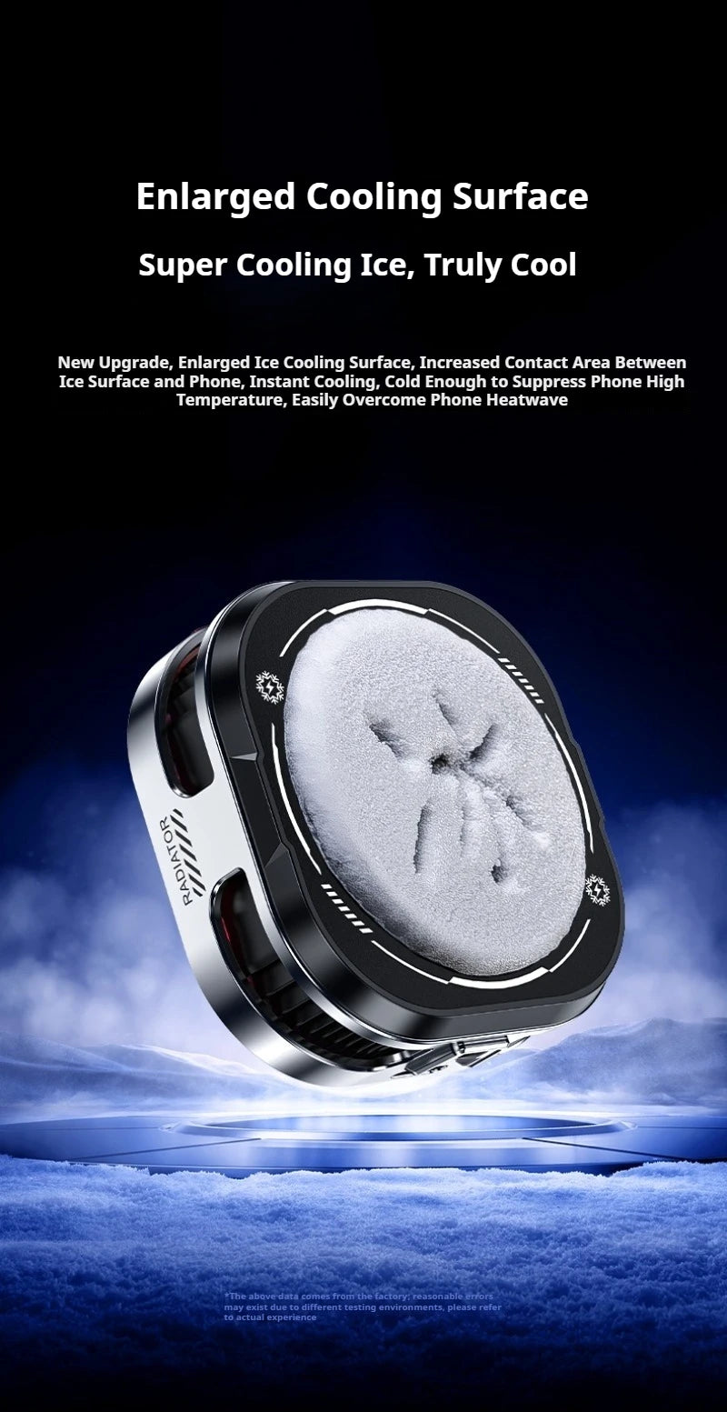 Magnetic Back Clip Dual-use Mobile Phone Radiator Digital Display Temperature Control AI Intelligent Gear Semiconductor Cooling
