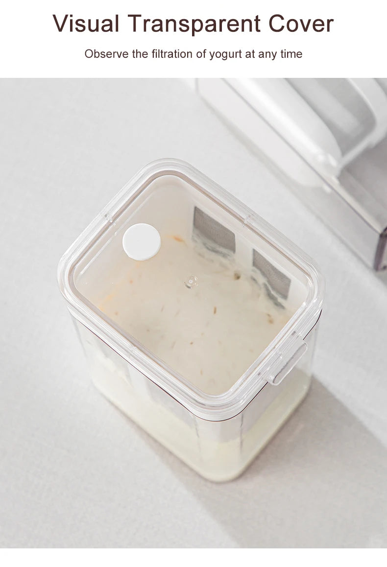 Greek Yogurt Maker Yogurt Filter Stainless Steel Strainer Whey Separation Tools Cheese Moisture Seperator Kitchen Accessories