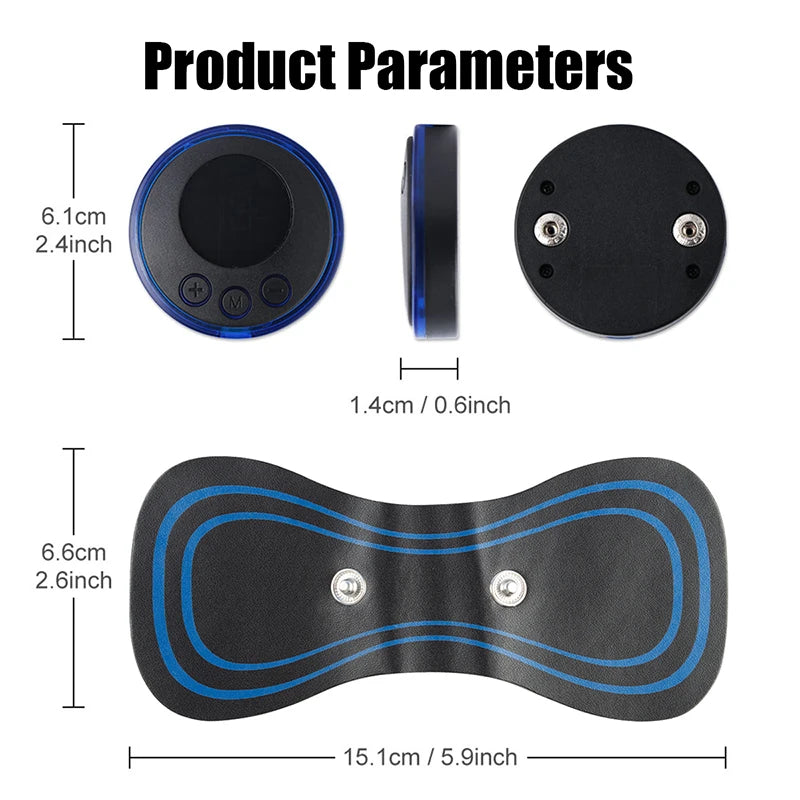 Electric TENS Pulse Neck Massager EMS Cervical Massage for Neck Back Body Eletric Muscle Stimulator Electrostimulator 19 Gears