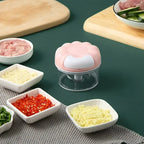 Manual Garlic Mincer Stainless Steel Blade and Hand Drawstring Food Vegetable Cutting Machine Meat Grinder Kitchen Gadgets