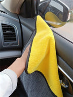 1/2/6pcs Microfiber Cleaning Towel Car Cleaning Cloths Professional Detailing Car Drying Microfiber Towel Wash Towel Accessories