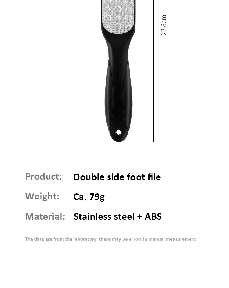 High-Quality Stainless Steel Foot File Double Sided Callus Remover For Dead Skin Professional Pedicure Tools Callous Scraper