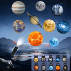 USB Projector Light Halloween Moon Lamp Christmas Holiday Night Light Rotatable Scenes Projector for Wall Ceiling Decor Lighting